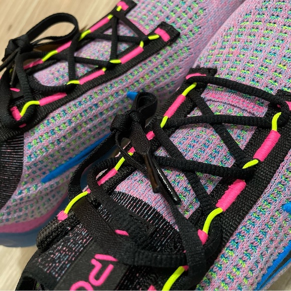 Nike Air Vapormax 2021 Flyknit Pink Blast Photo Blue DX3… - Picture 4 of 11
